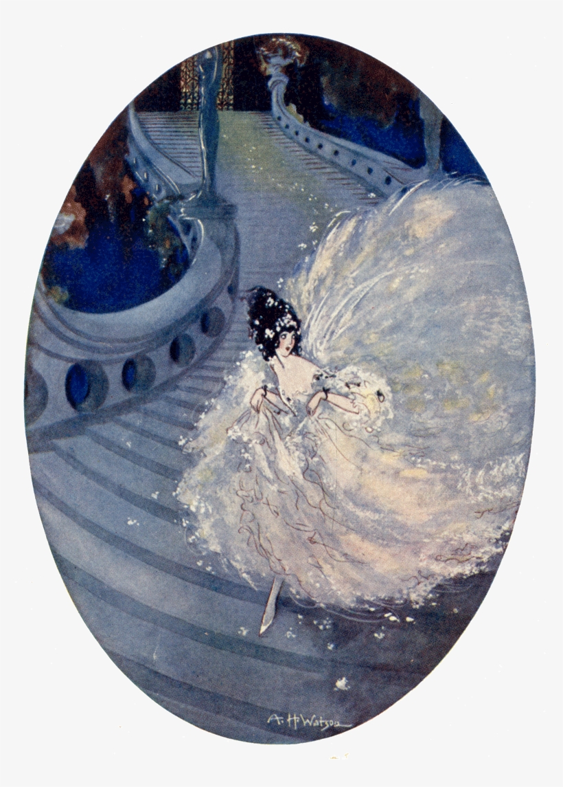 Cinderella By A H Watson - Fairy Tale Illustrations Cinderella, transparent png #8228376