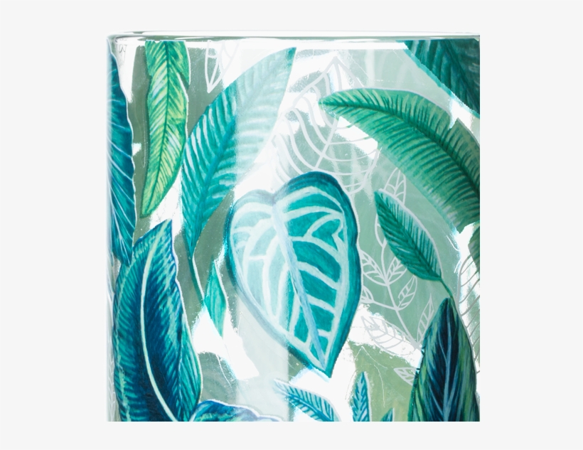 Leafy Glass Tumbler Green - Art, transparent png #8229500