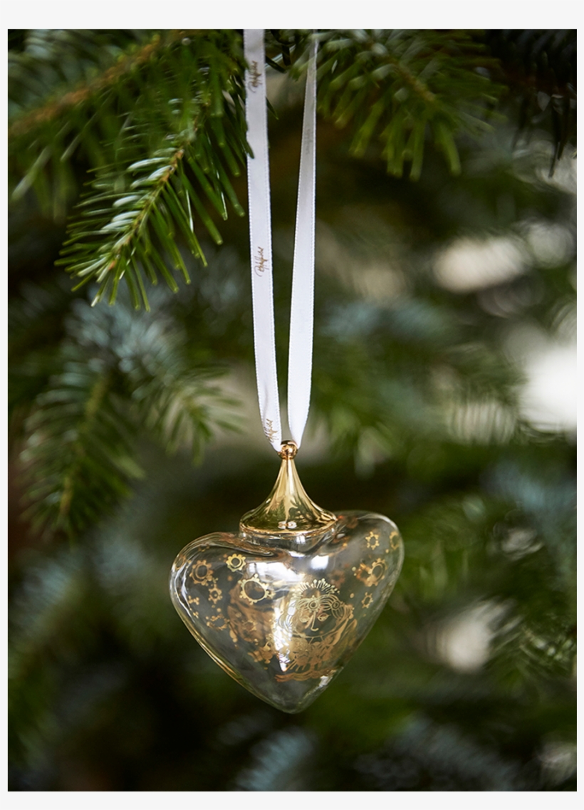 Wiinblad Christmas Heart Gold H9 Bw Christmas - Christmas Ornament, transparent png #8230478