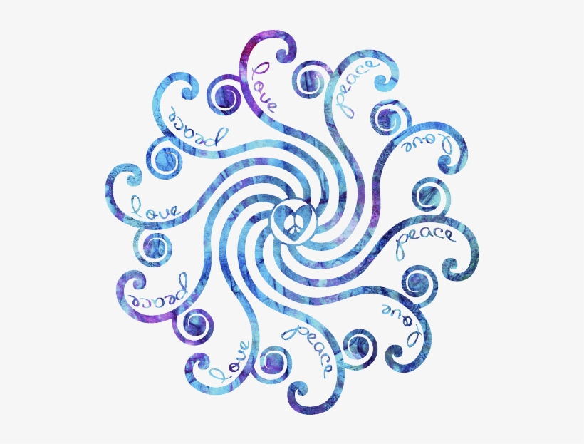 Elec Blue Mist Enh Love Peace - Illustration, transparent png #8230515