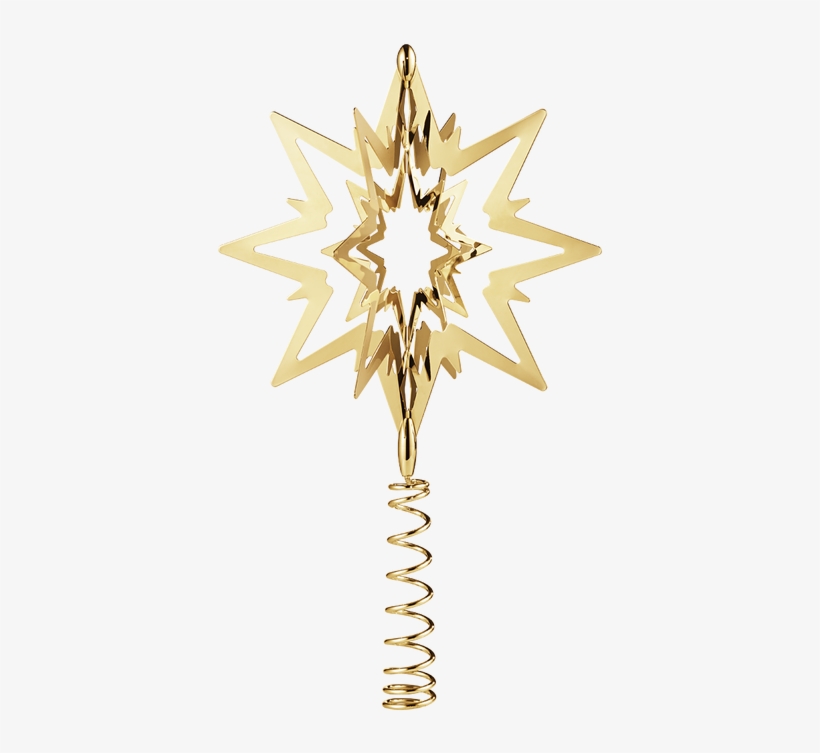 Georg Jensen Christmas Tree Top Star Gold - Georg Jensen Gold Star, transparent png #8230676