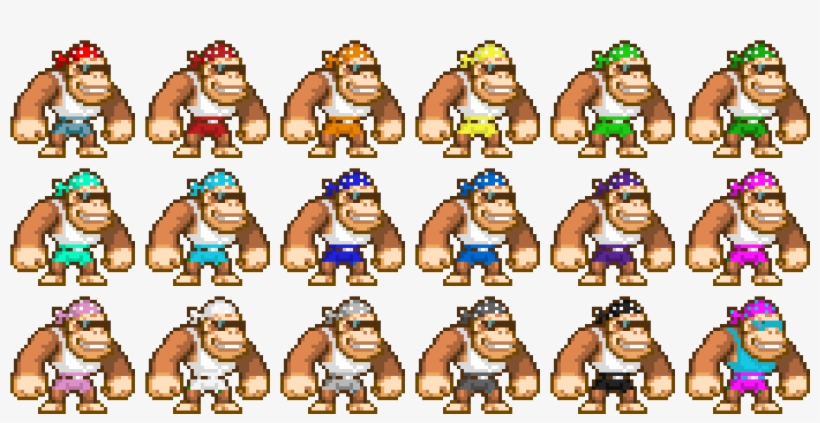 Funky Kong Colors Classic Fk Cotten Candy Fk - Cartoon, transparent png #8230722