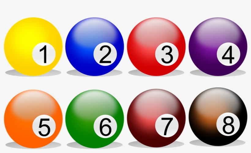 Clipart Ball Billiards - Bolas De Billar Con Numeros, transparent png #8231121