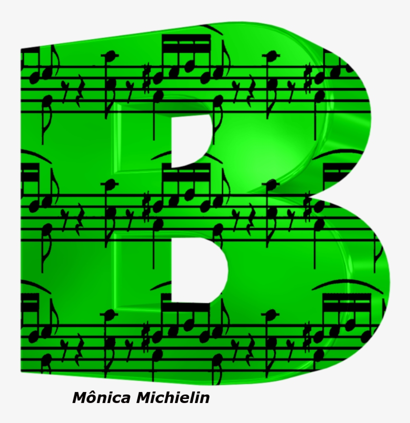 Alfabeto Notas Musicais E Fundo Verde Png - Music Notes Clip Art, transparent png #8231378