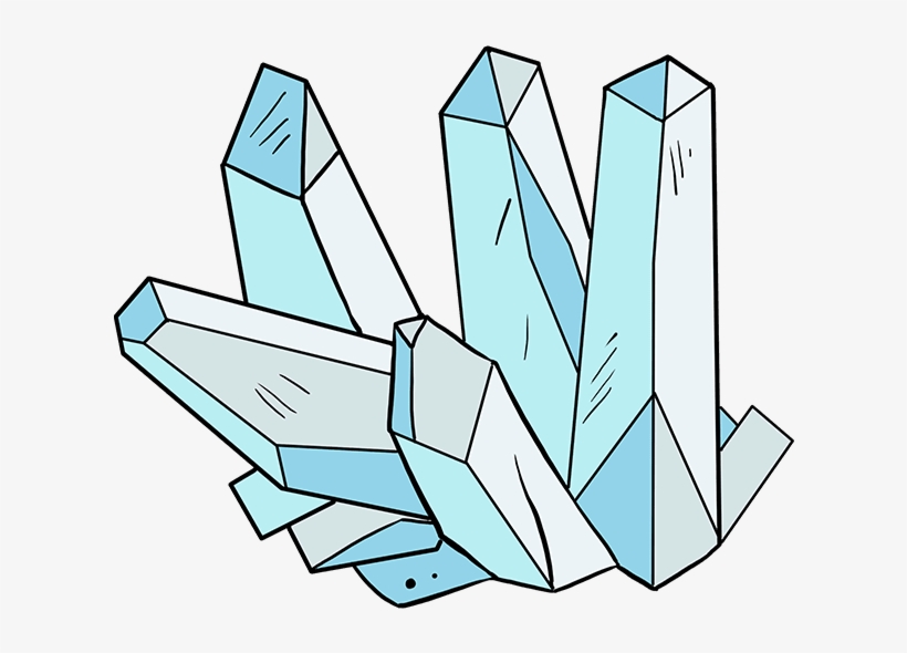 How To Draw Crystals - Crystals How To Draw, transparent png #8231616