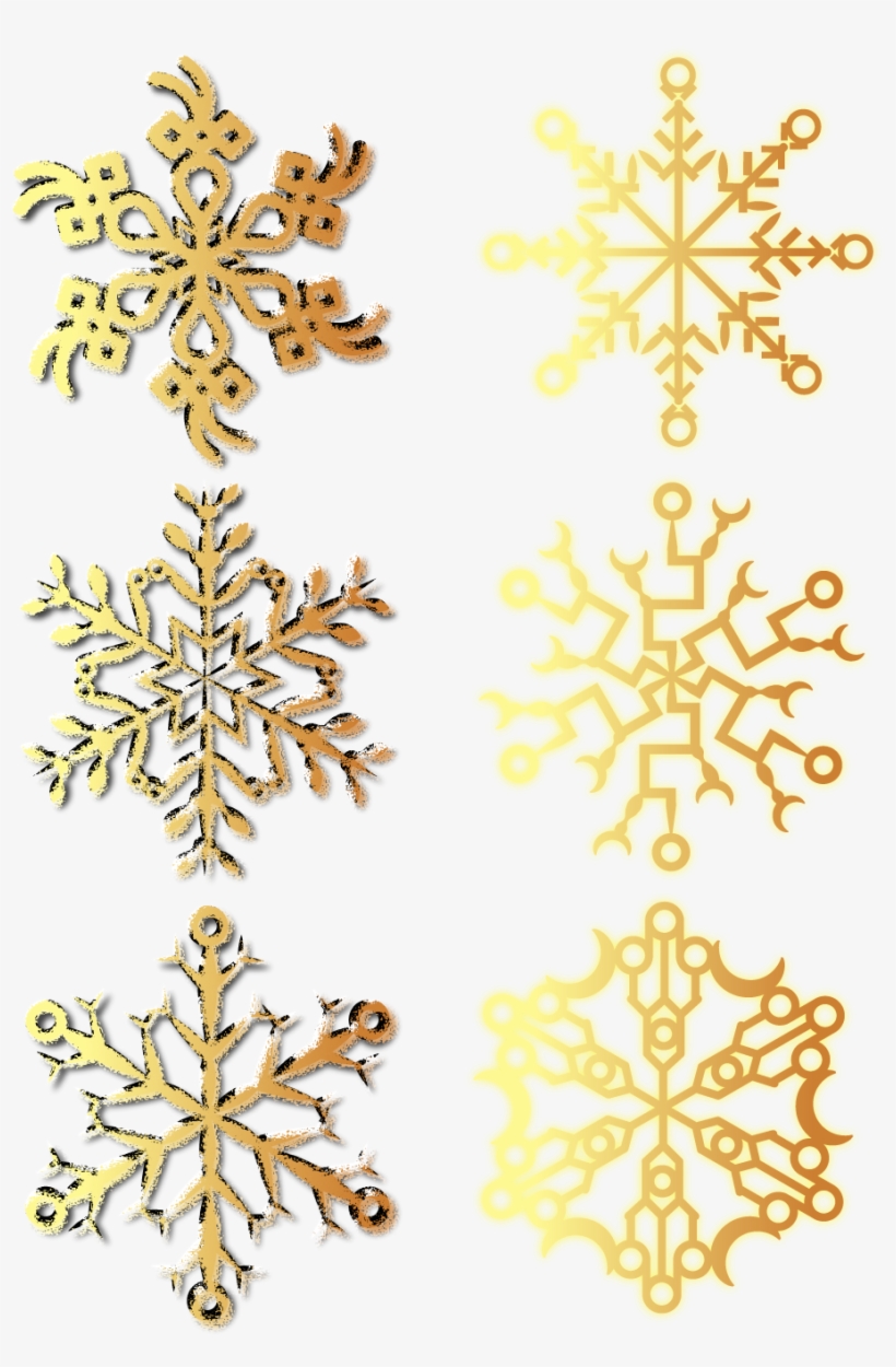 Snowflake Decorative Element Glow Commerce Png And - Motif, transparent png #8231712