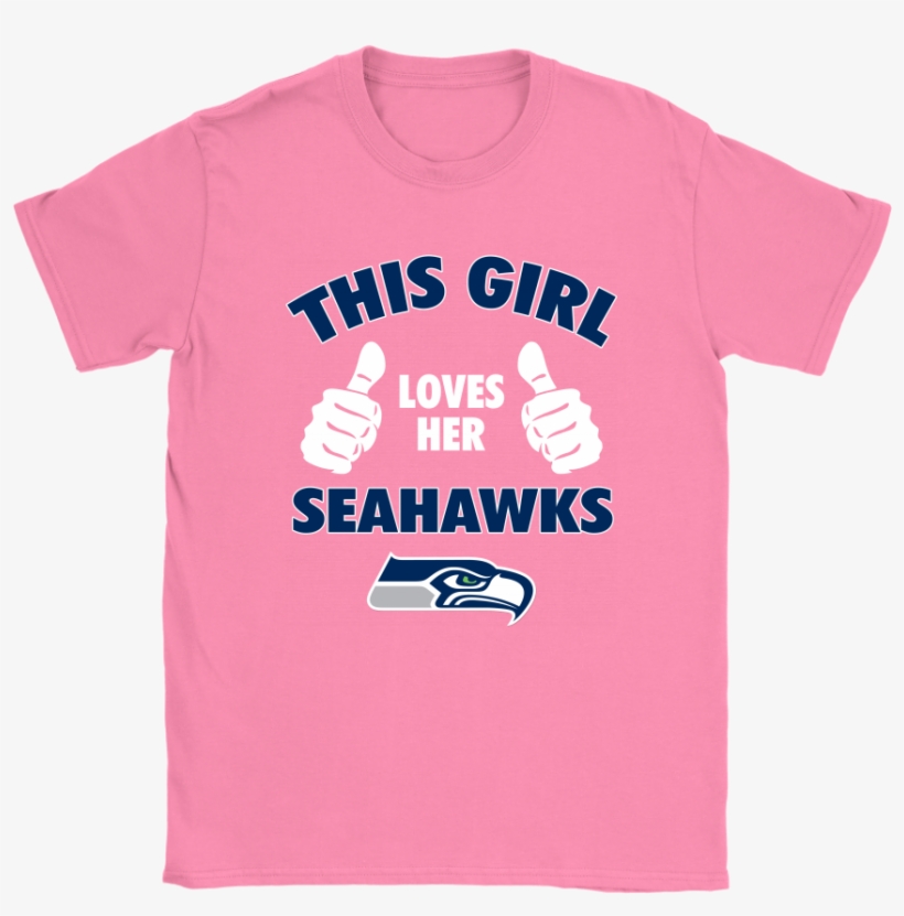 This Girl Loves Her Seattle Seahawks Nfl Shirts - Dodge Challenger, transparent png #8231786