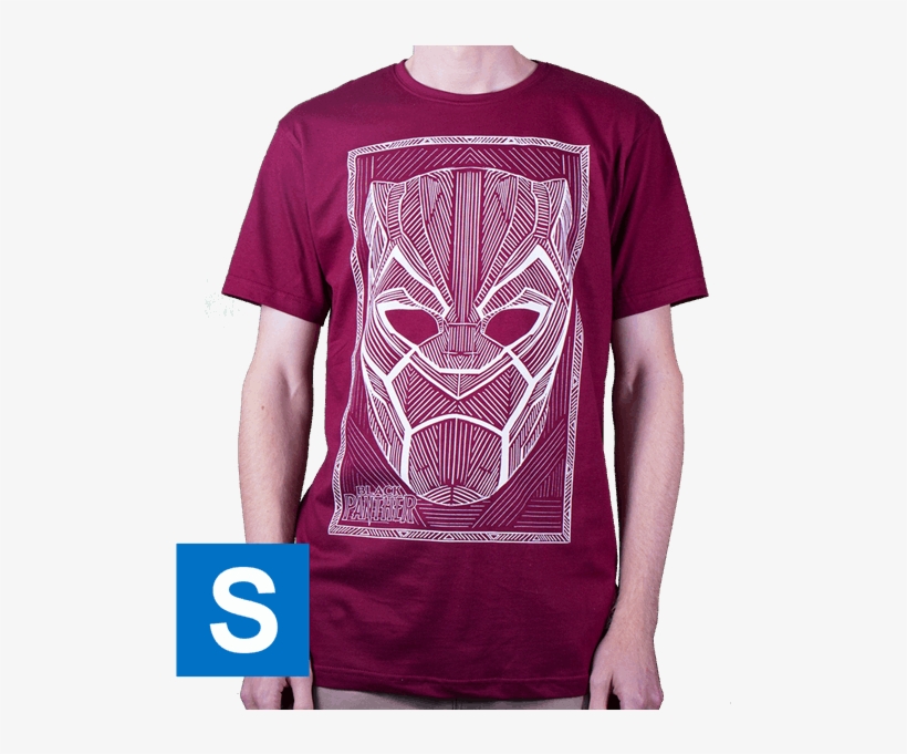 Black Panther Red Men's T-shirt - Emblem, transparent png #8232045