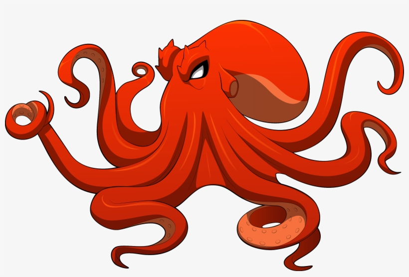 Octopus God - Octopus, transparent png #8232047