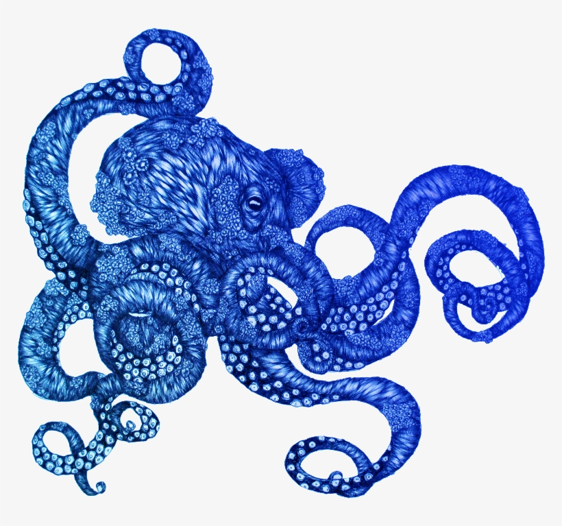 Ombre Octopus - Octopus Rug, transparent png #8232396