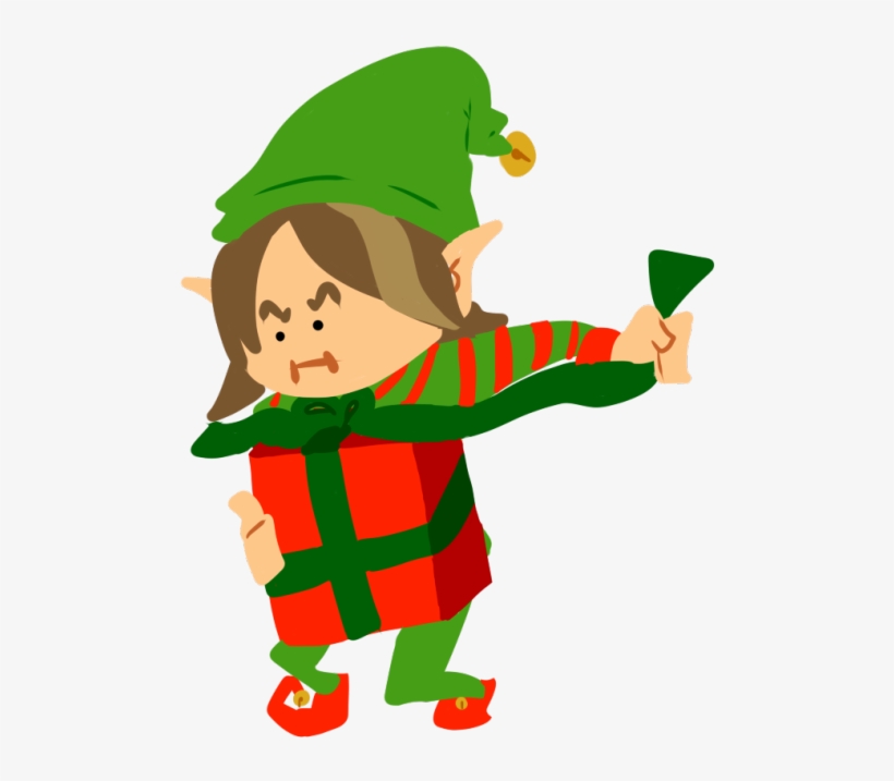 Christmas Elf Clipart Png - Cartoon, transparent png #8232827