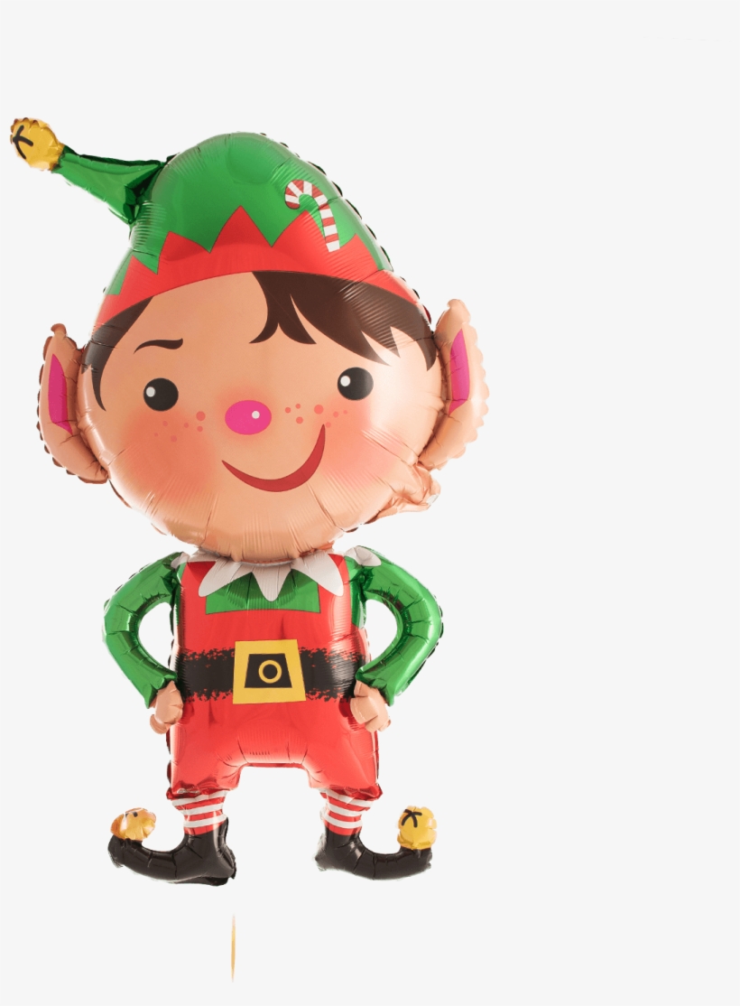 Jolly Christmas Elf Supershape - Christmas Foil Balloons, transparent png #8232973