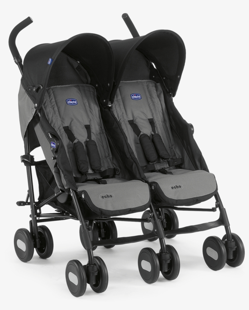 Echo Twin - Chicco Twin Stroller, transparent png #8233374