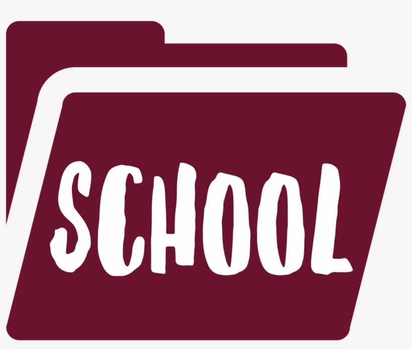 Folder Icons School - Sign, transparent png #8233685