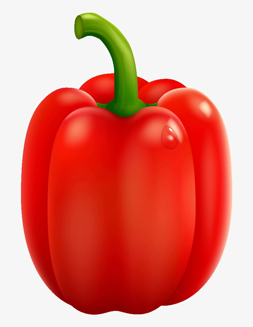 Pepper Clip Art Pepper Clipart - Red Bell Pepper, transparent png #8233884