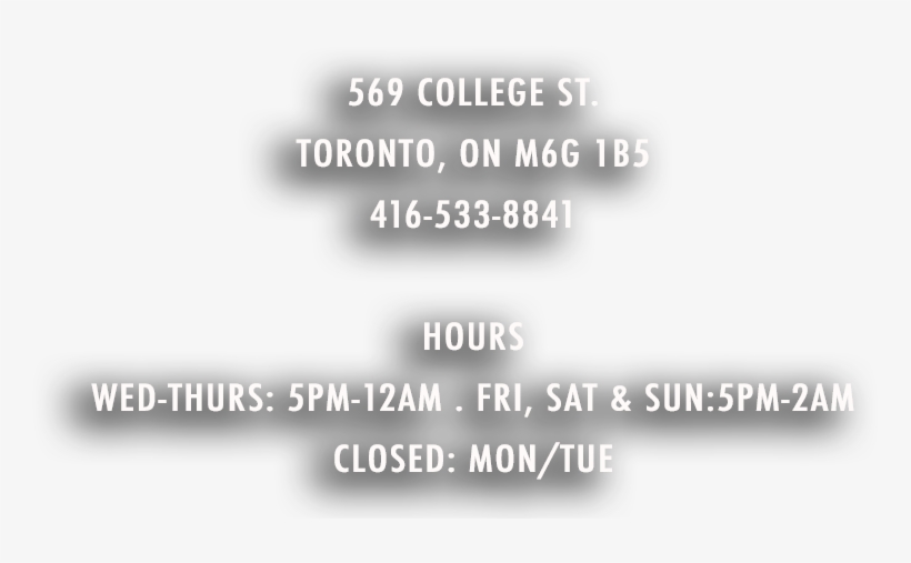 569 College St - Monochrome, transparent png #8233955