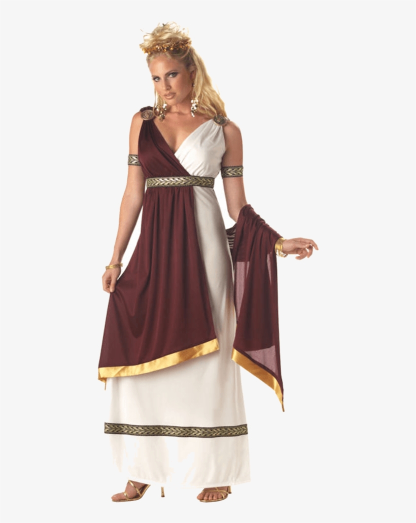 Adult Elegant Roman Empress Costume Sc 1 St Jokers - Roman Woman Costume, transparent png #8234036