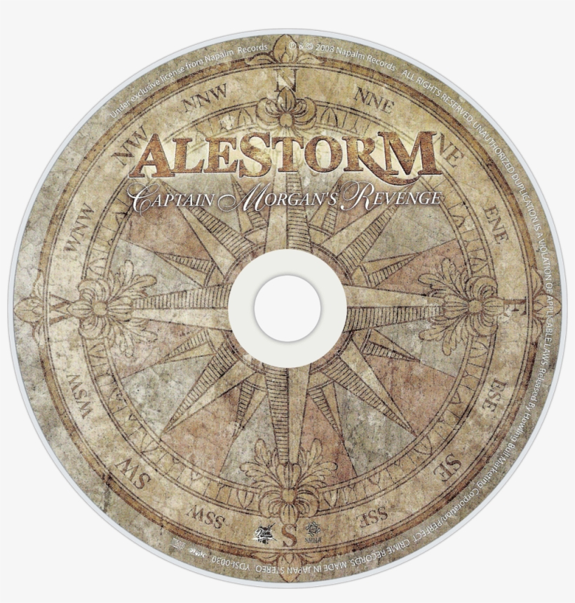 Alestorm Captain Morgan's Revenge Cd Disc Image - Circle, transparent png #8234110