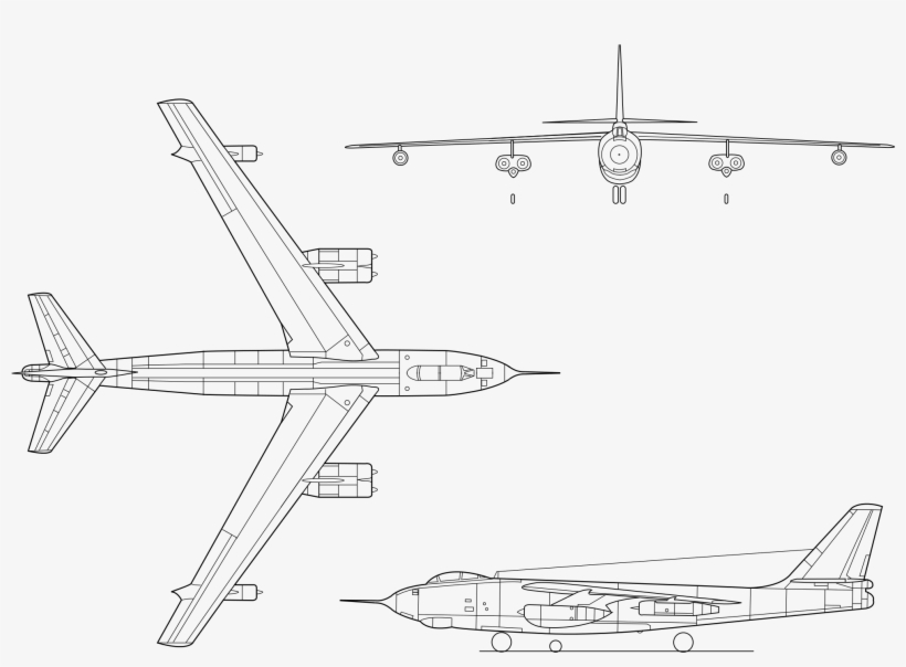 2000 X 1370 13 - B 47 Stratojet, transparent png #8234353