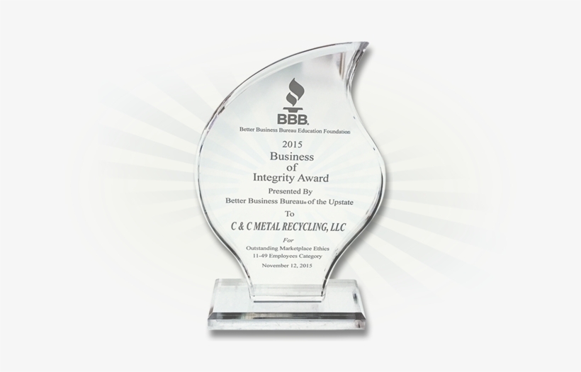2015 Business Of Integrity Award Presented By Better - Better Business Bureau, transparent png #8234745