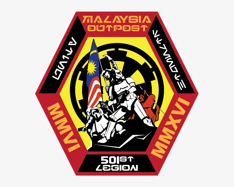 501st Legion Malaysia Outpost 10th Anniversary Patchit - 501st Legion, transparent png #8234792