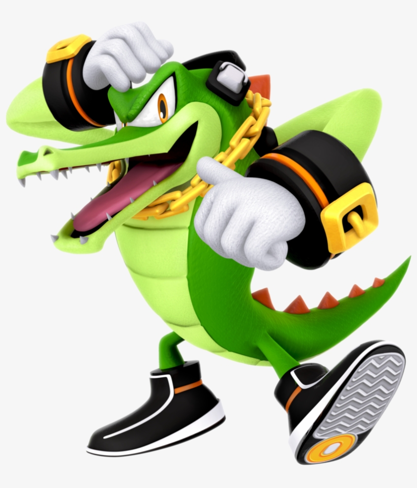 Png Black And White Stock And With This New Render - Vector The Crocodile 3d, transparent png #8235031