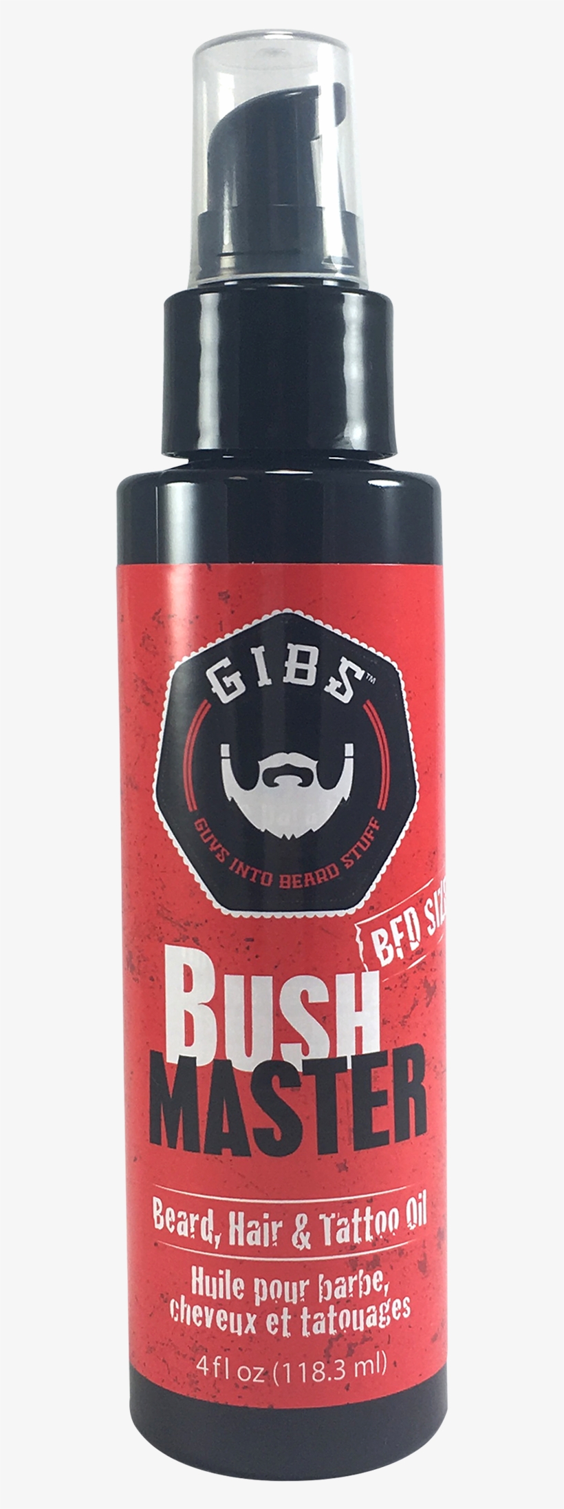 Gibs Bush Master Beard, Hair & Tattoo Oil - Beard, transparent png #8235299