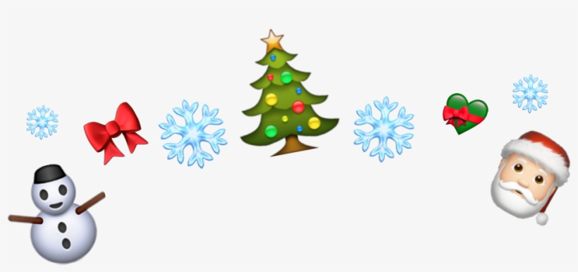 Christmascrown Christmas Emojis Santa Snowman Snowflake, transparent png #8235407