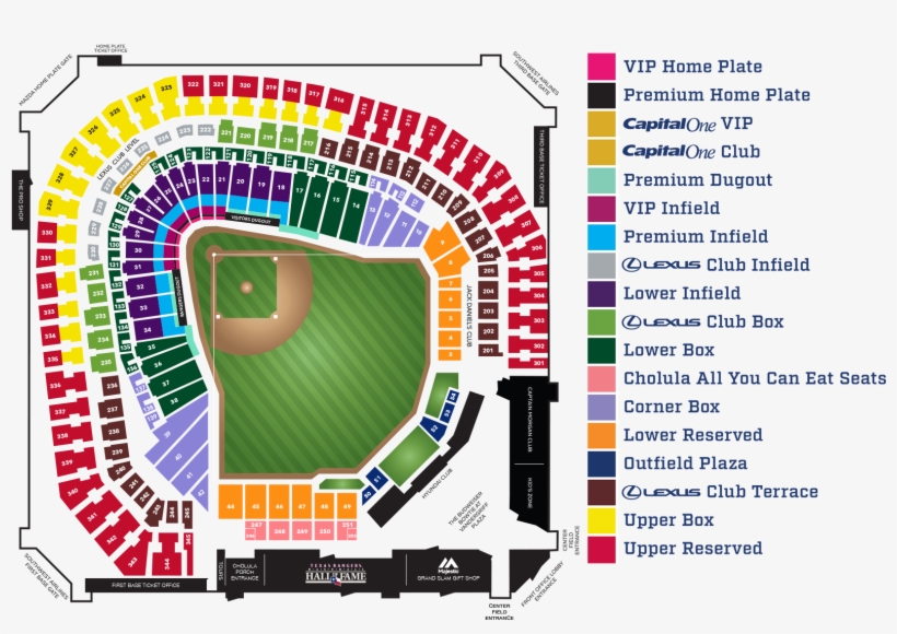 For More Information On Netting Or Screening Coverage - Rangers Ballpark Seating, transparent png #8235840