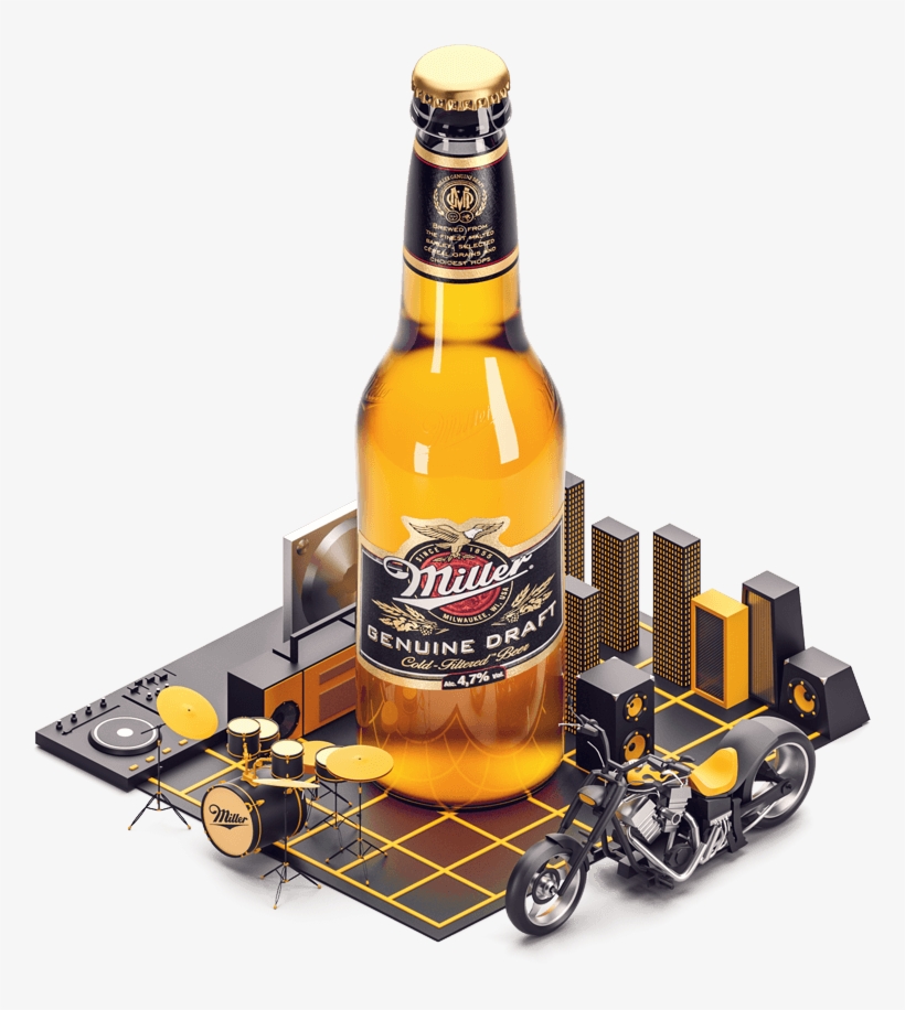 High Life - Beer Bottle, transparent png #8236427