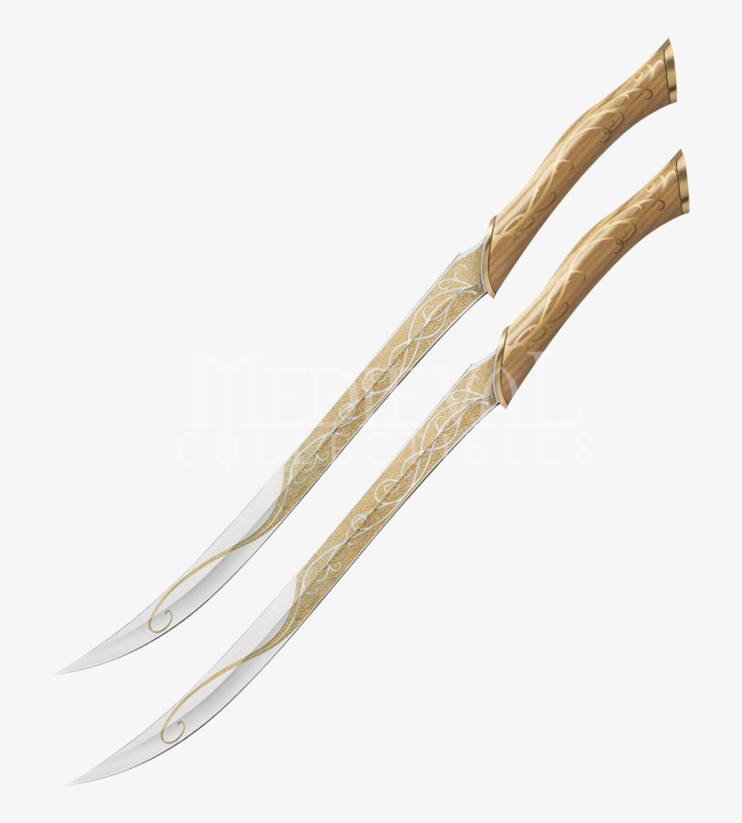 Whites Knives Of Legolas - Elvish Swords Lord Of The Rings, transparent png #8236488