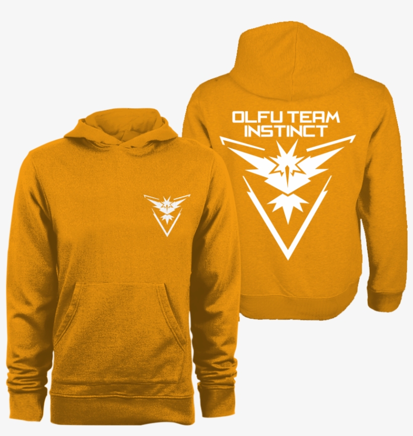 Olfu Team Instinct Hoodie - Team Instinct Team Mystic Team Valor, transparent png #8236522