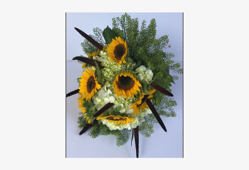 Girasoles/hortensias - Bouquet, transparent png #8237273