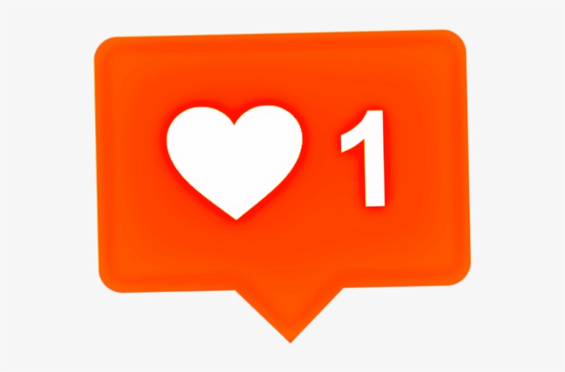 Heart Sticker - Instagram Icon Notification Vector, transparent png #8237717