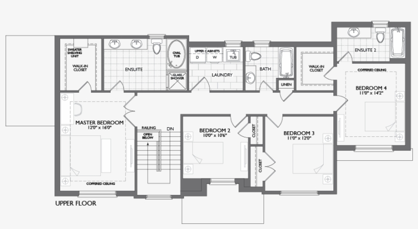 Fendi- Upper Floor - Floor Plan, transparent png #8237817