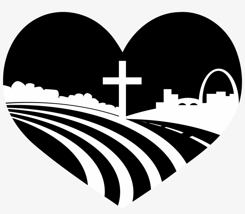 Logo Heartland Baptist Church Heart - Cross, transparent png #8237855