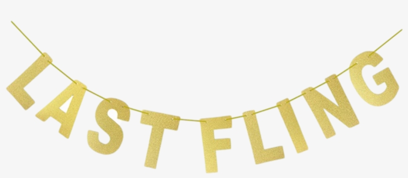 Last Fling Banner Bachelorette - Choker, transparent png #8238720