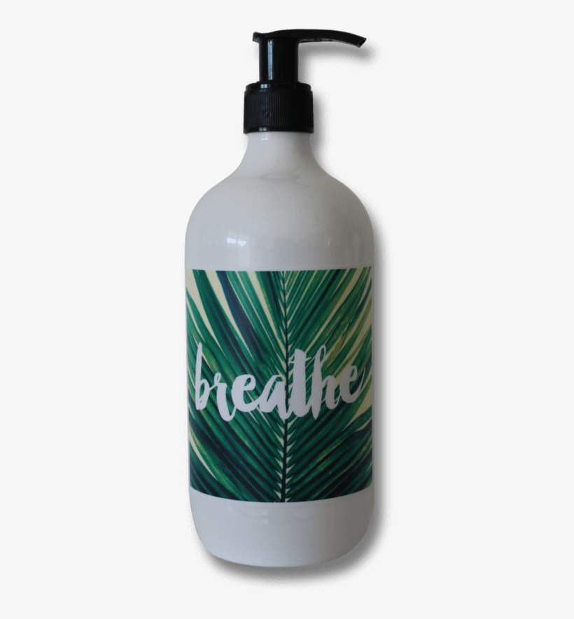 Breathe Palm Organic Hand Body Wash - Plastic Bottle, transparent png #8238815