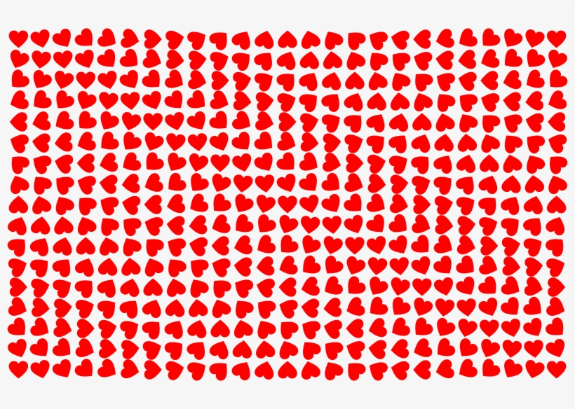 Stylized Hearts Background - Optical Illusions Moving, transparent png #8238873