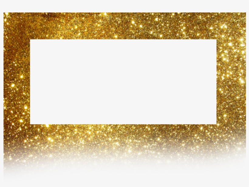 Frame Golden Background Borders Glitter - Gold, transparent png #8239061