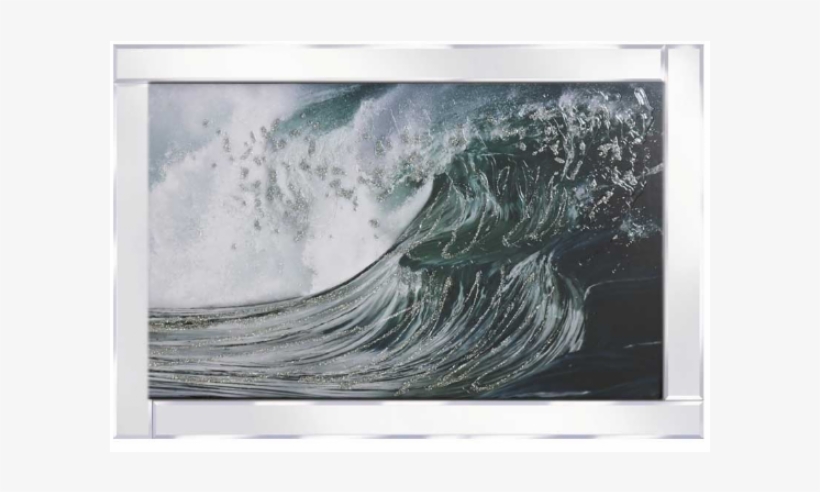 Waves Glitter Picture - Picture Frame, transparent png #8239383
