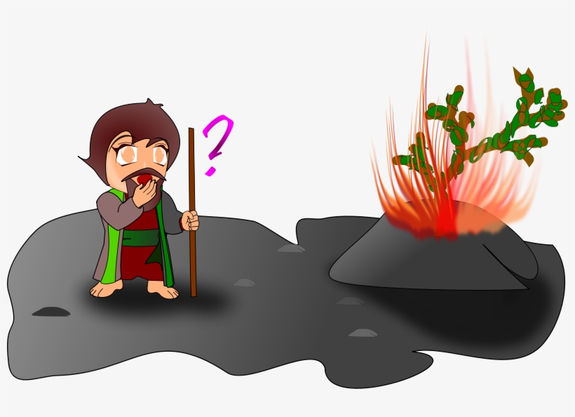 Moses And The Burning Bush Clipart, transparent png #8239496