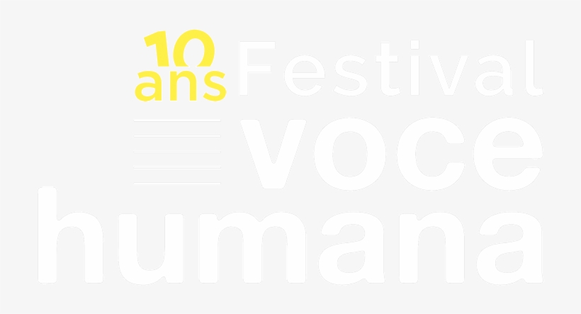 Voce Humana Logo10ans Blanc 800px - Poster, transparent png #8239592