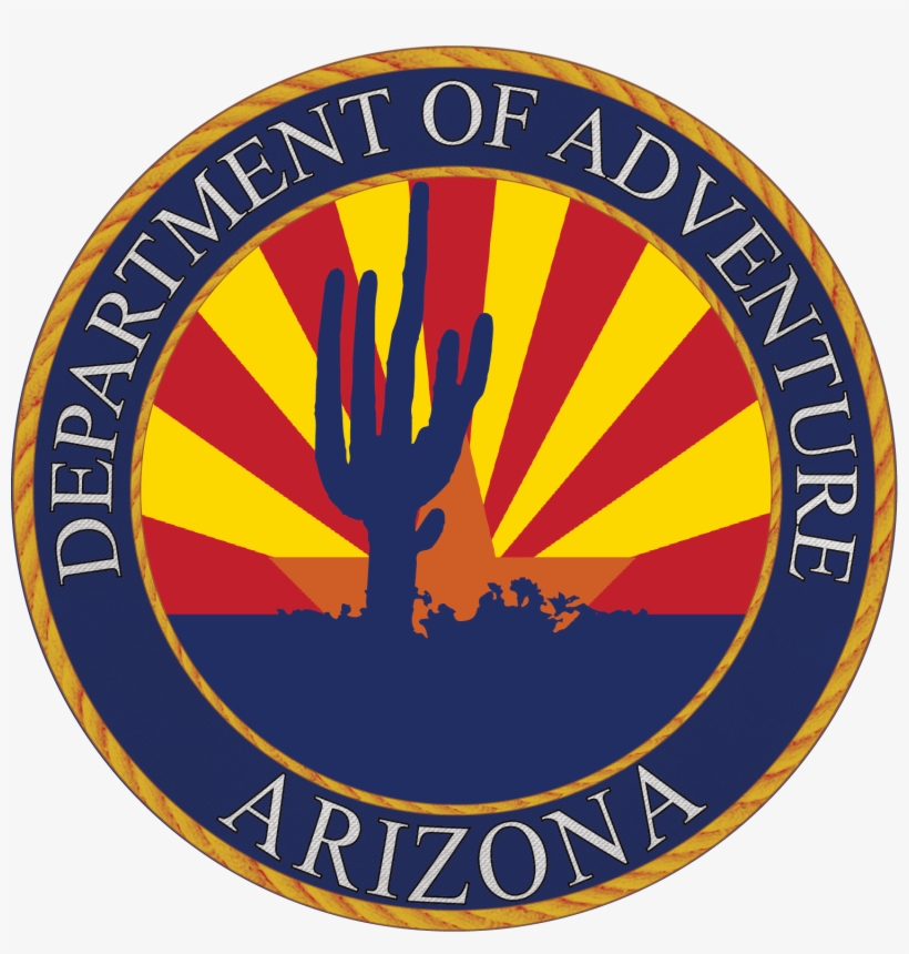 Arizona Az Department Of Adventure Sticker - Arizona Sticker, transparent png #8239854