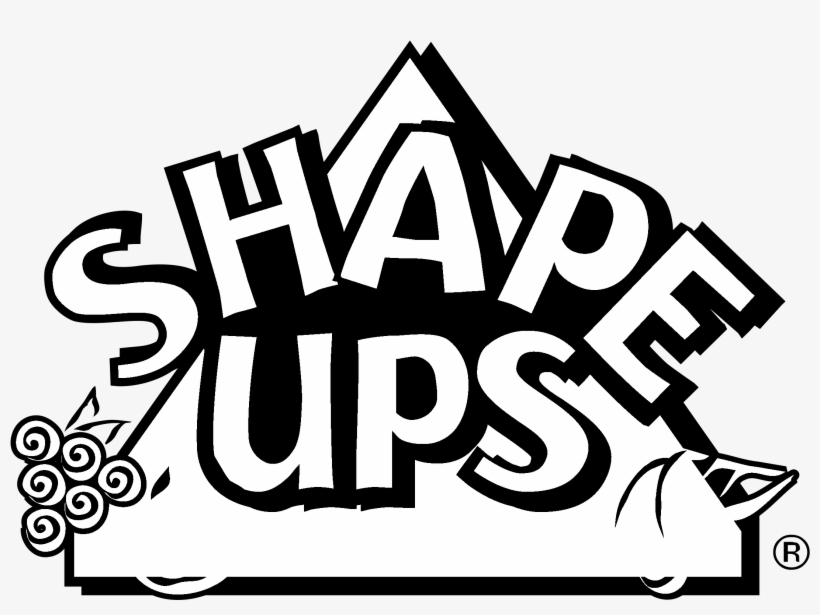 Shape Ups Logo Black And White - Illustration, transparent png #8240138