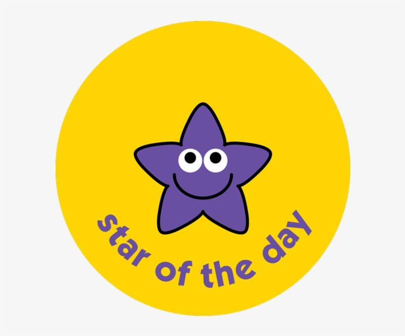 Star Of The Day - Kindergarten Stickers Png, transparent png #8240179