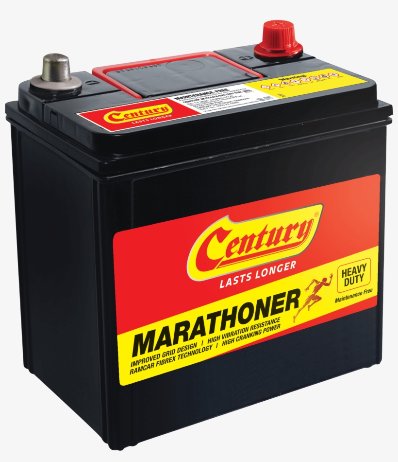 Century Marathoner Battery - Bateri Kereta, transparent png #8240656