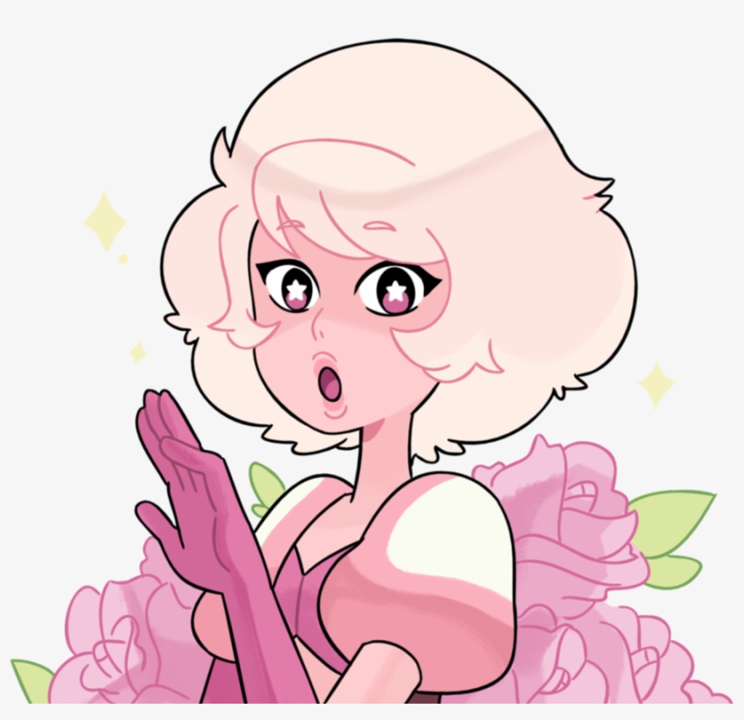 Face Hair Pink Flower Clothing Woman Nose Facial Expression - Steven Universe Pink Diamond Cute, transparent png #8241630