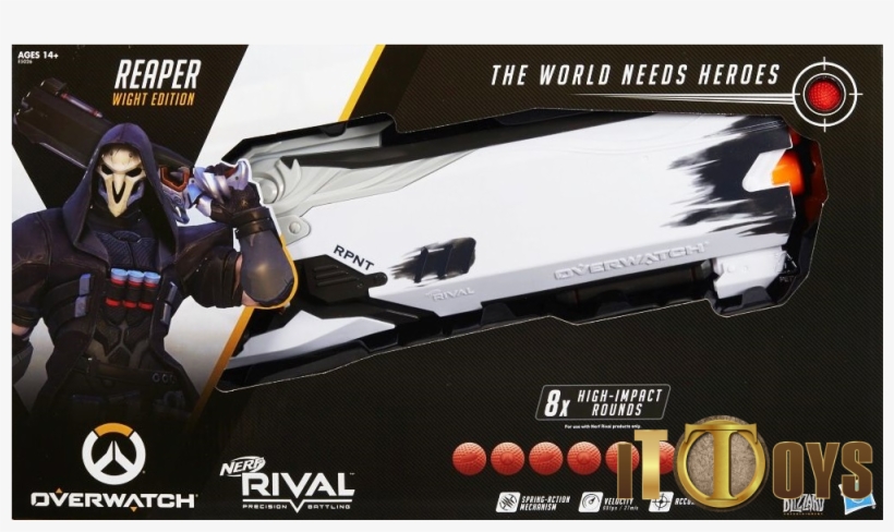 Nerf Rival Overwatch - Nerf Rival Overwatch Reaper, transparent png #8242175