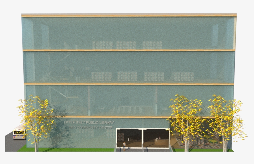 This Render Shows The Front Of The Building Displaying - Architecture, transparent png #8242329